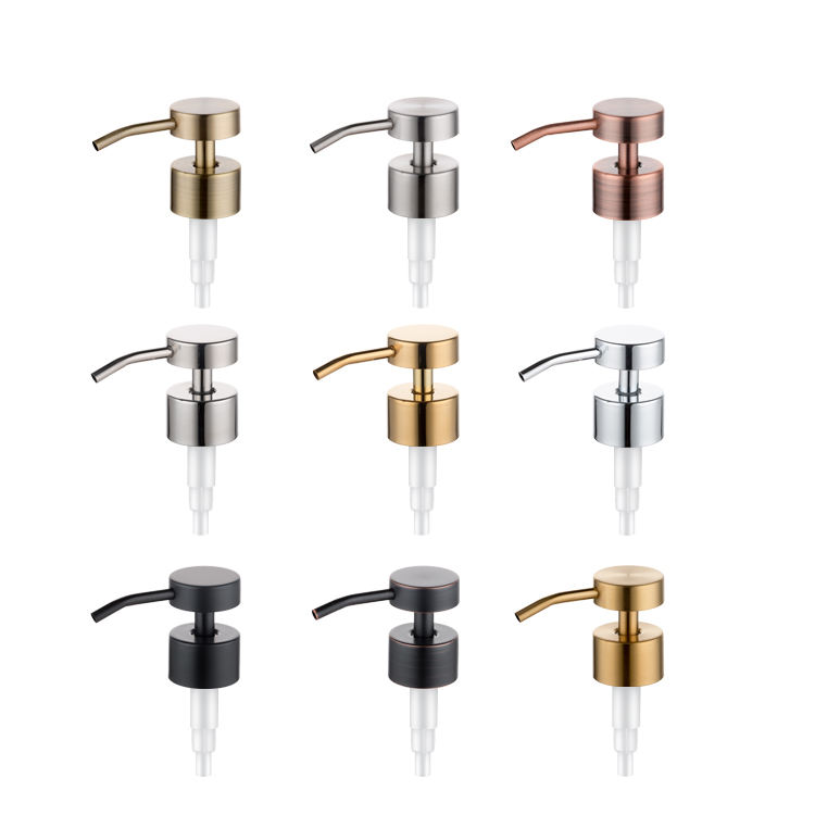 Stainless Steel metal Lotion Pump fineshed